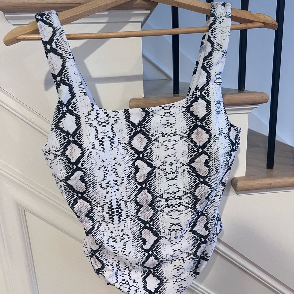 Snakeskin Print Swimsuit